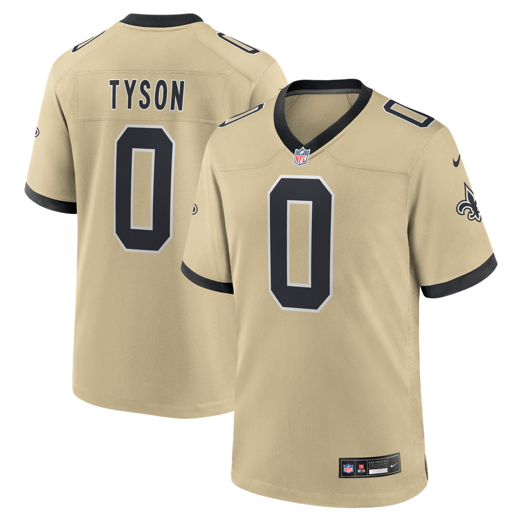 Jordyn Tyson New Orleans Saints Gold Alternate Game Jersey