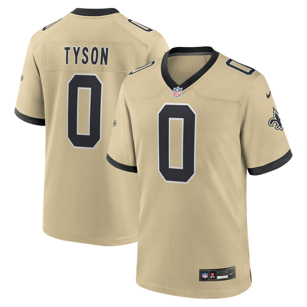 Jordyn Tyson New Orleans Saints Gold Alternate Game Jersey