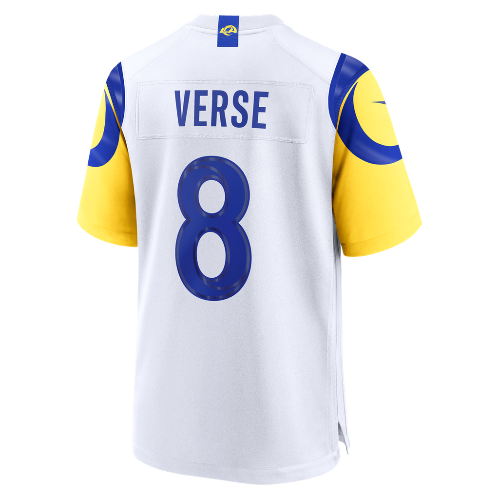 Jared Verse Los Angeles Rams White White Game Player Jersey