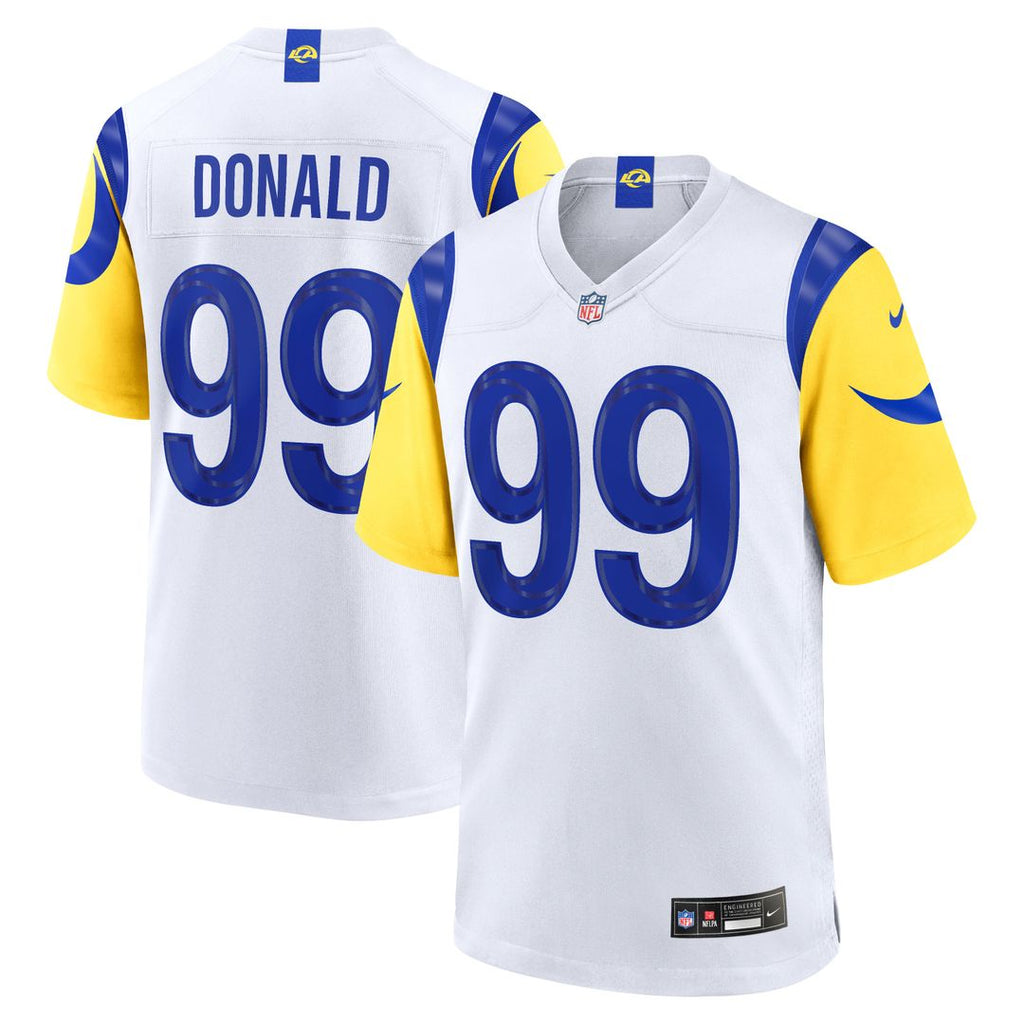 Aaron Donald Los Angeles Rams White Game Jersey