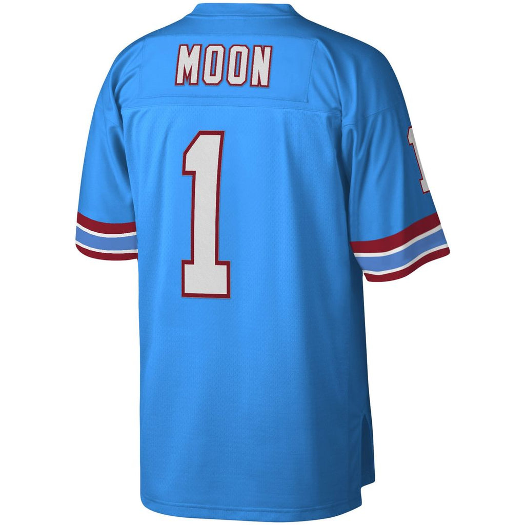 Warren Moon Houston Oilers Light Blue Legacy Replica Jersey