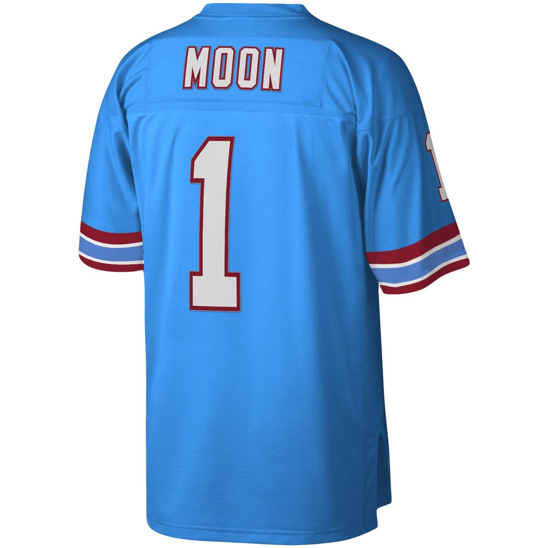 Warren Moon Houston Oilers Light Blue Legacy Replica Jersey