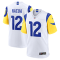 Puka Nacua Los Angeles Rams White White Game Player Jersey