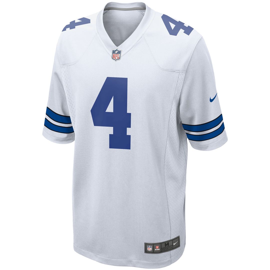 Dak Prescott Dallas Cowboys White Game Team Jersey