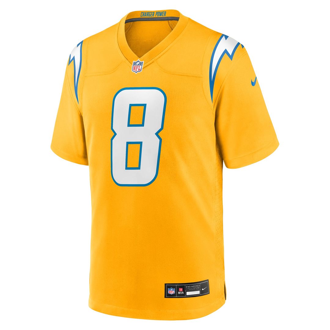 Omarion Hampton Los Angeles Chargers Navy Alternate Super Chargers Game Player Jersey