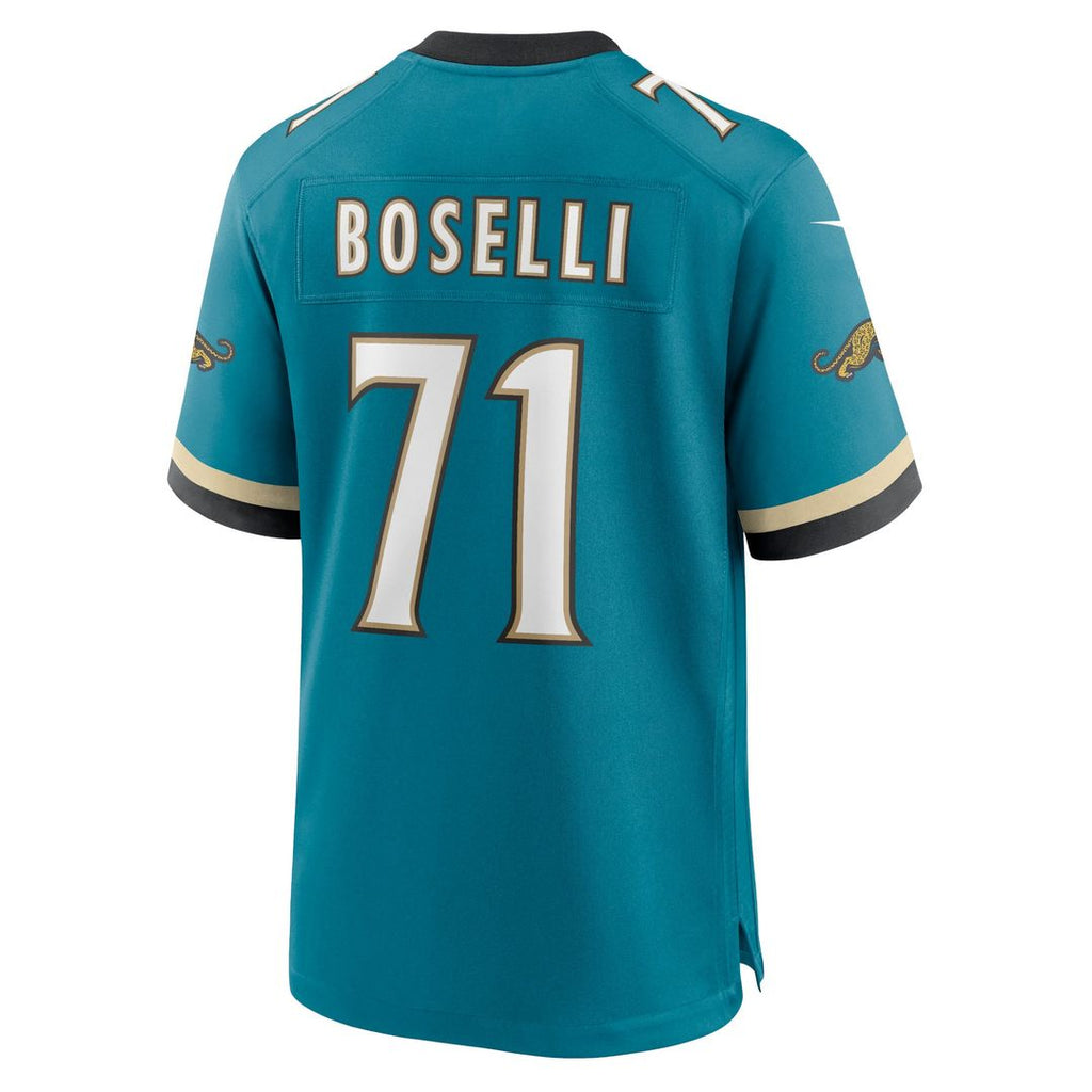 Tony Boselli Jacksonville Jaguars Teal Prowler Throwback Retired Player Game Jersey