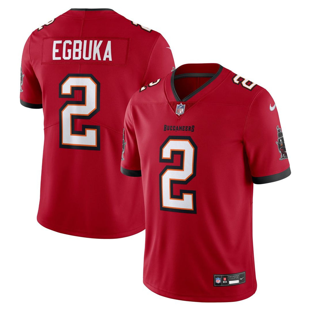 Emeka Egbuka Tampa Bay Buccaneers Red Vapor Untouchable Stitched Limited Jersey