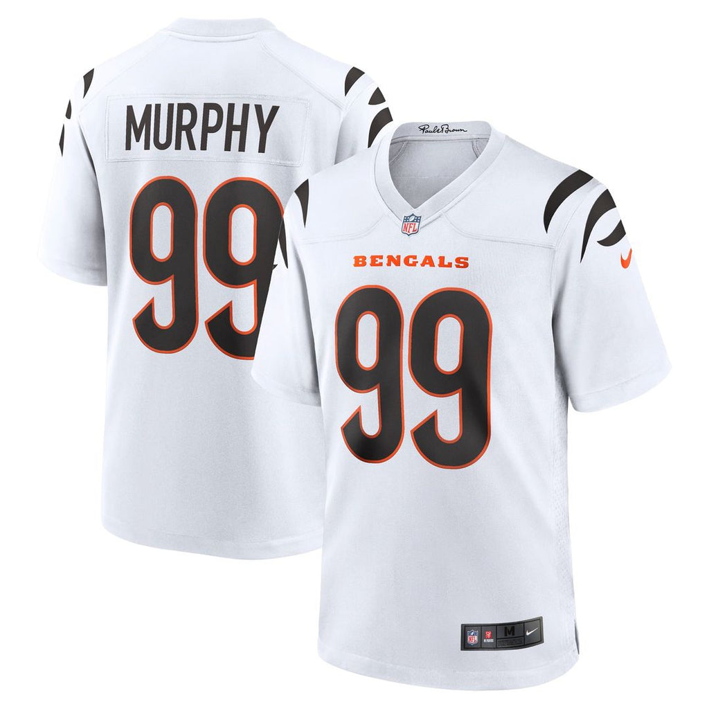 Myles Murphy Cincinnati Bengals White Team Game Jersey