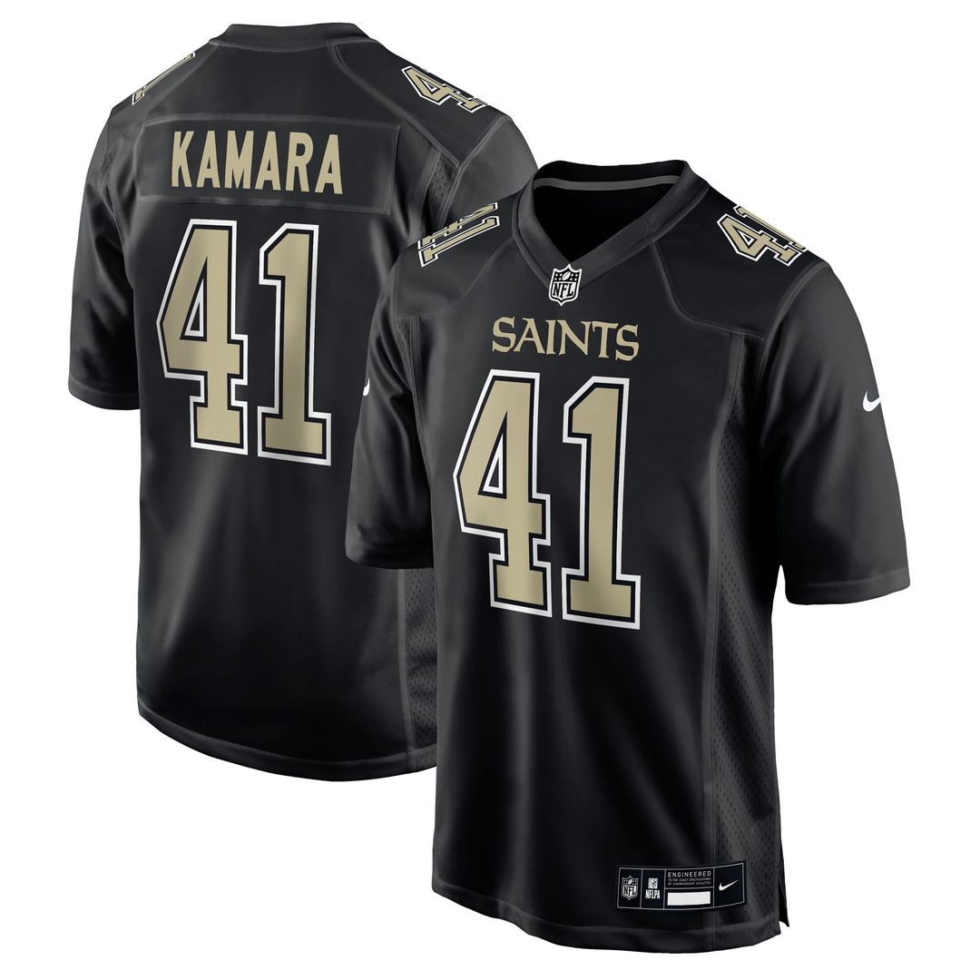 Alvin Kamara New Orleans Saints Carbon Black Fashion Game Jersey