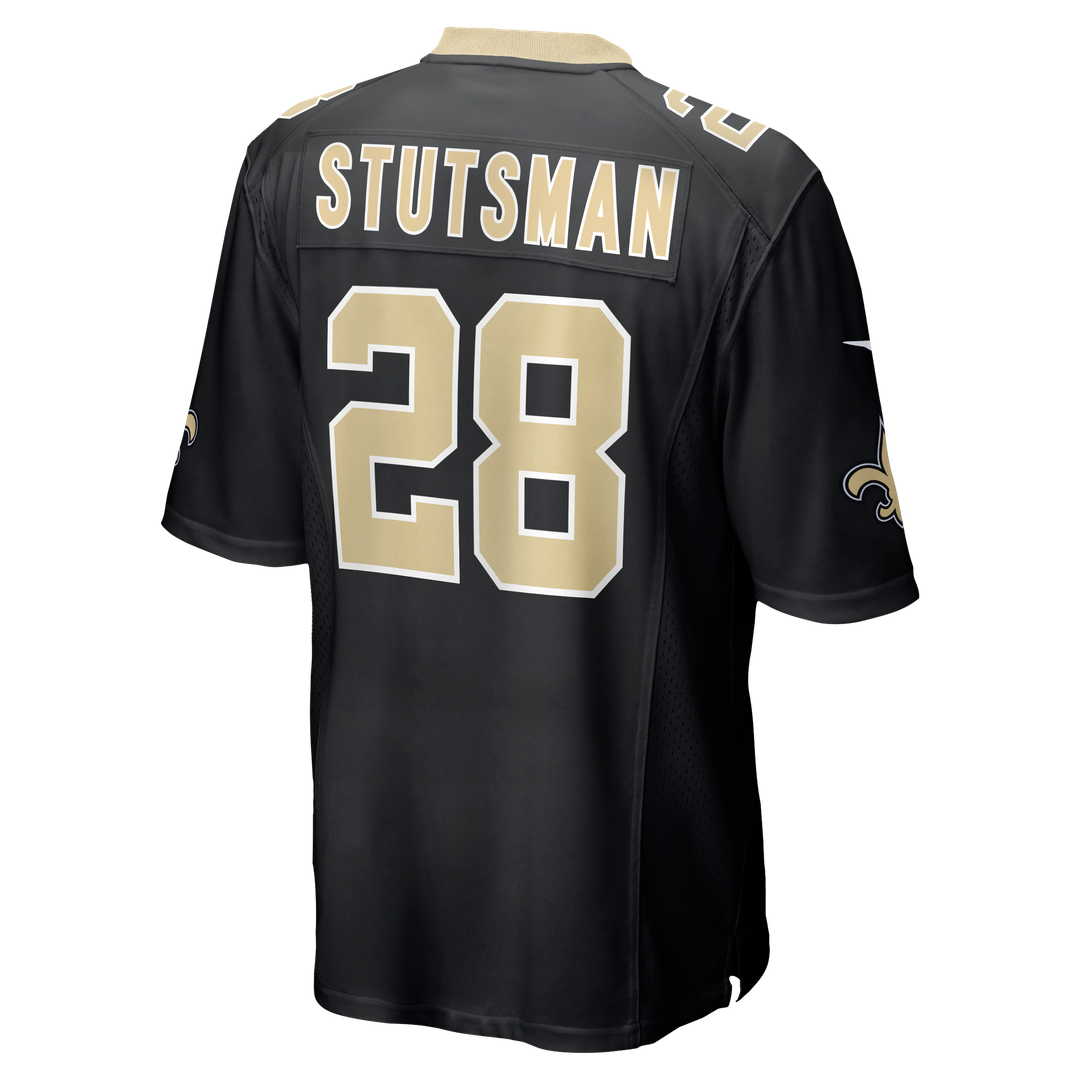 Danny Stutsman New Orleans Saints Black Team Game Jersey