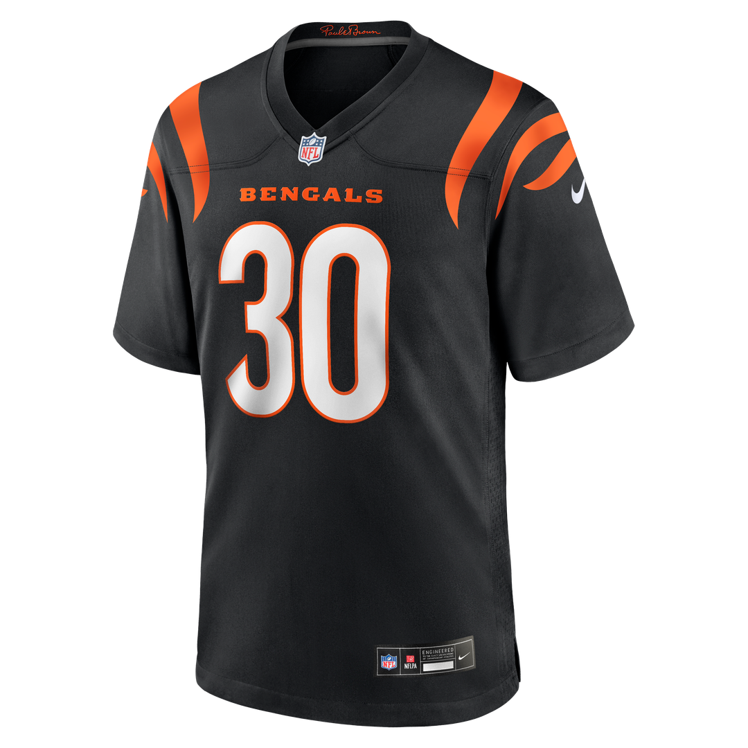 Chase Brown Cincinnati Bengals Black Team Game Jersey