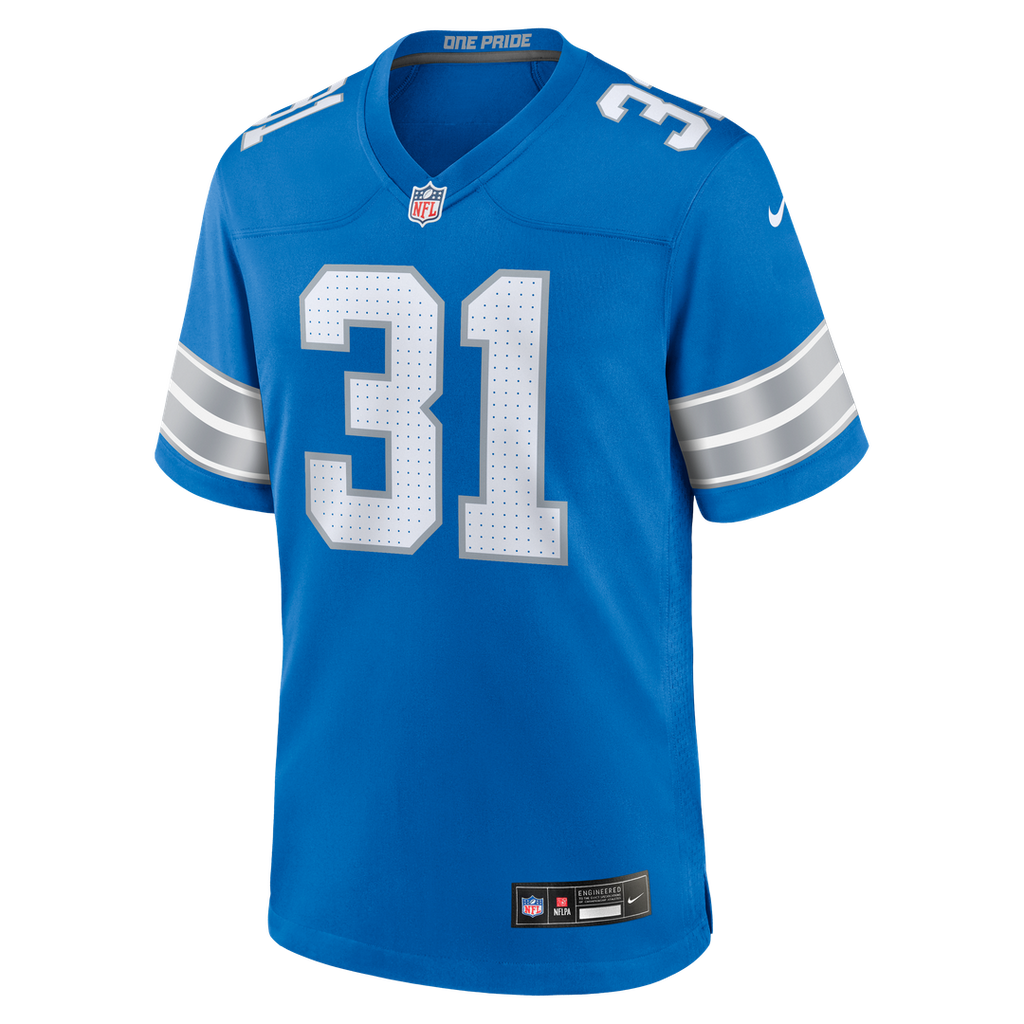 Kerby Joseph Detroit Lions Black Alternate Game Jersey