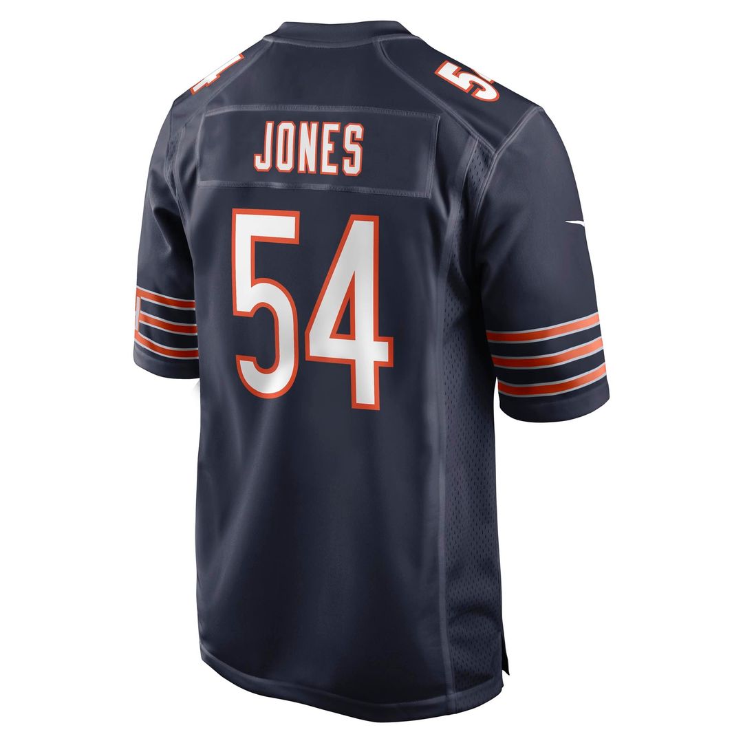 Logan Jones Chicago Bears Navy Team Game Jersey