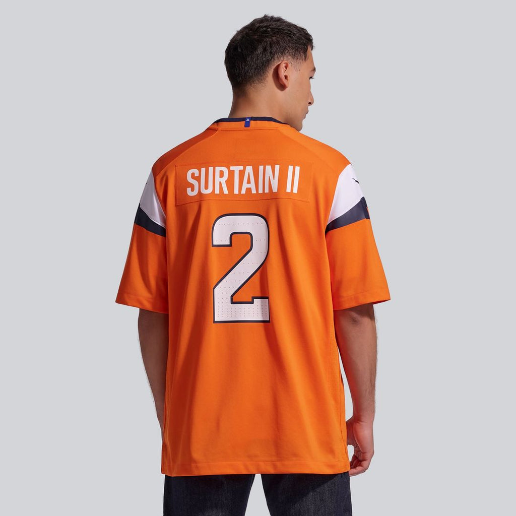 Patrick Surtain II Denver Broncos Orange Team Game Jersey