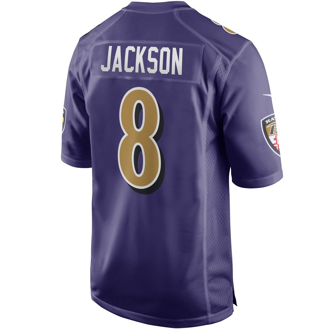 Lamar Jackson Baltimore Ravens Purple Alternate Game Jersey
