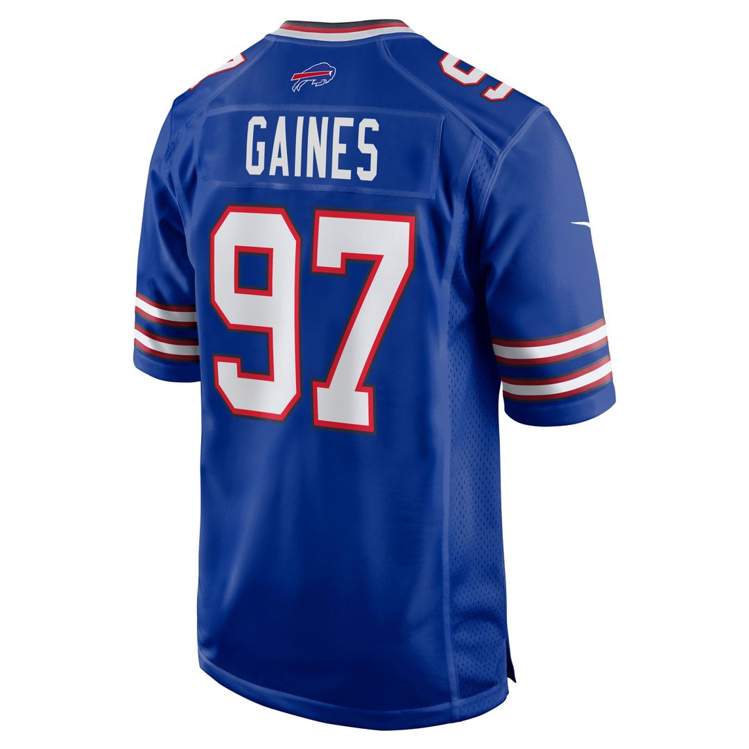 Greg Gaines Buffalo Bills Royal Team Game Jersey