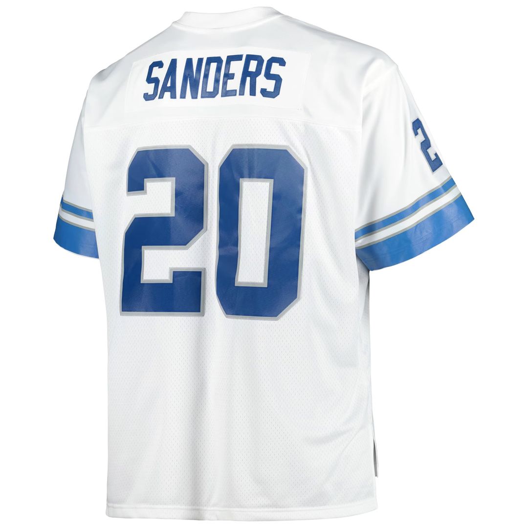 Barry Sanders Detroit Lions Blue Big & Tall 1996 Retired Player Replica Jersey