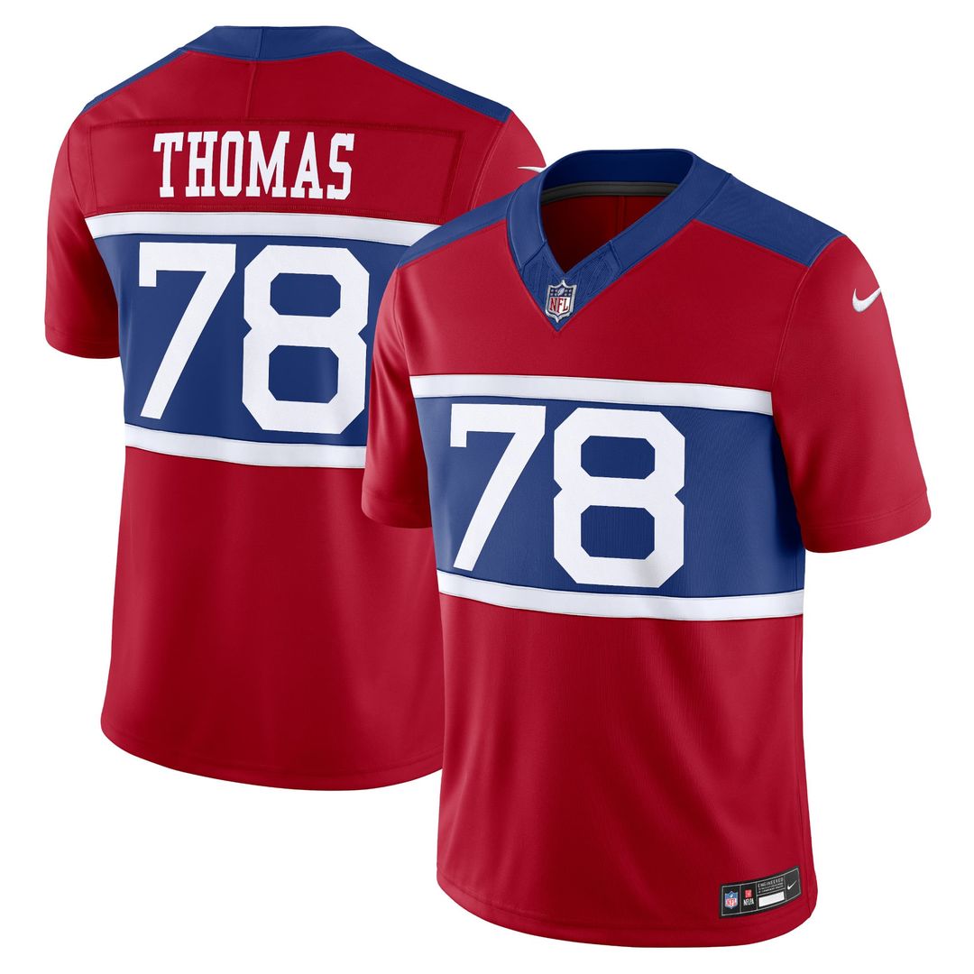 Andrew Thomas New York Giants Century Red Alternate Vapor F.U.S.E. Limited Jersey