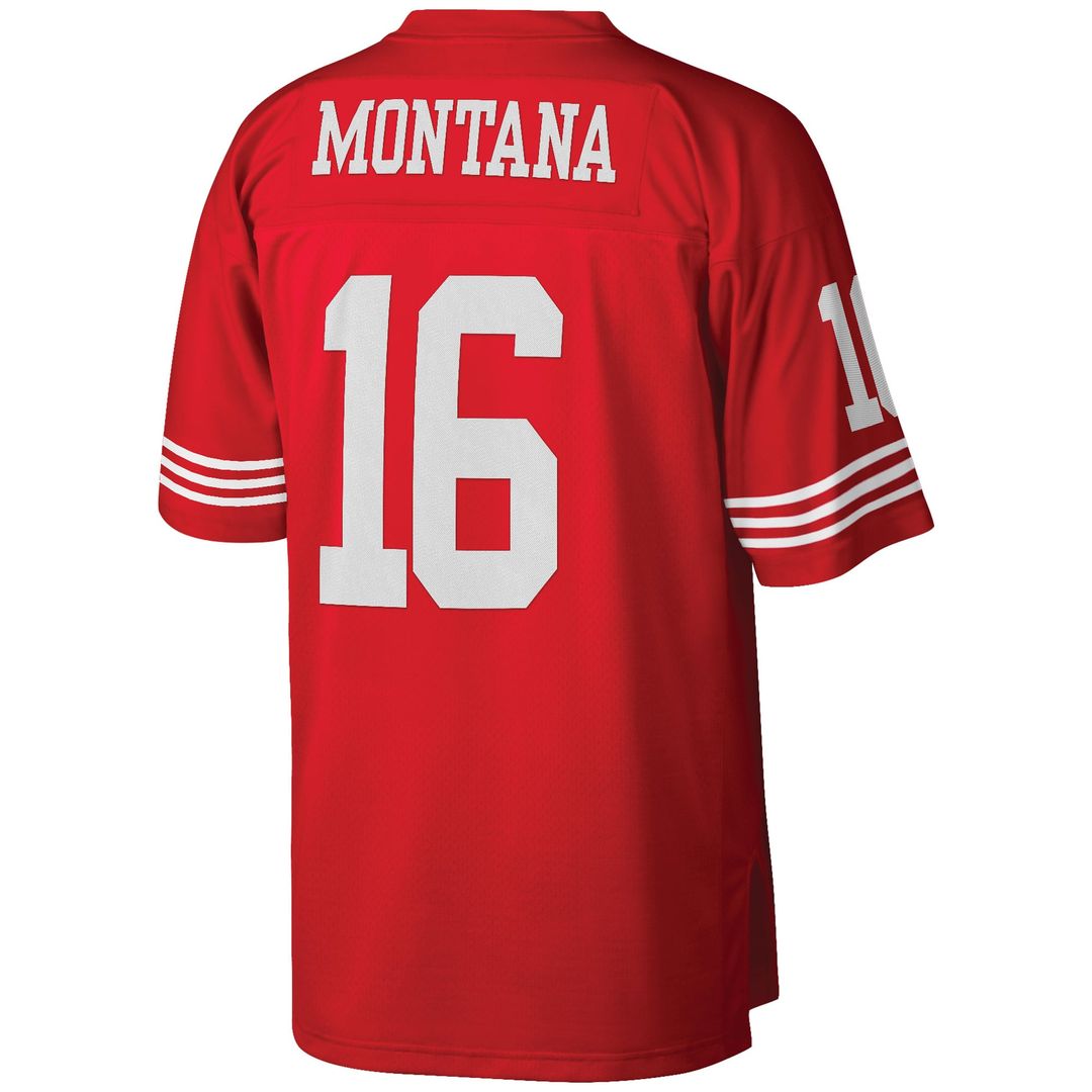 Joe Montana San Francisco 49ers Scarlet Big & Tall 1990 Retired Player Replica Jersey