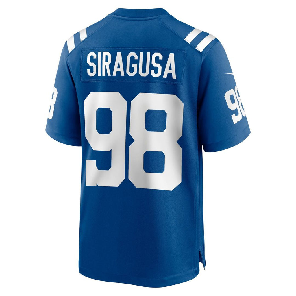 Tony Siragusa Indianapolis Colts Royal Game Retired Player Jersey
