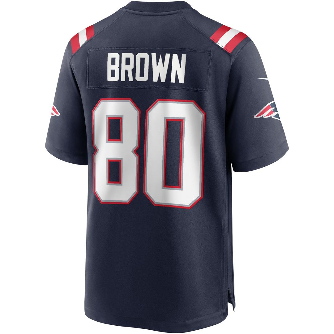 Troy Brown New England Patriots Navy Game Retired Player Jersey