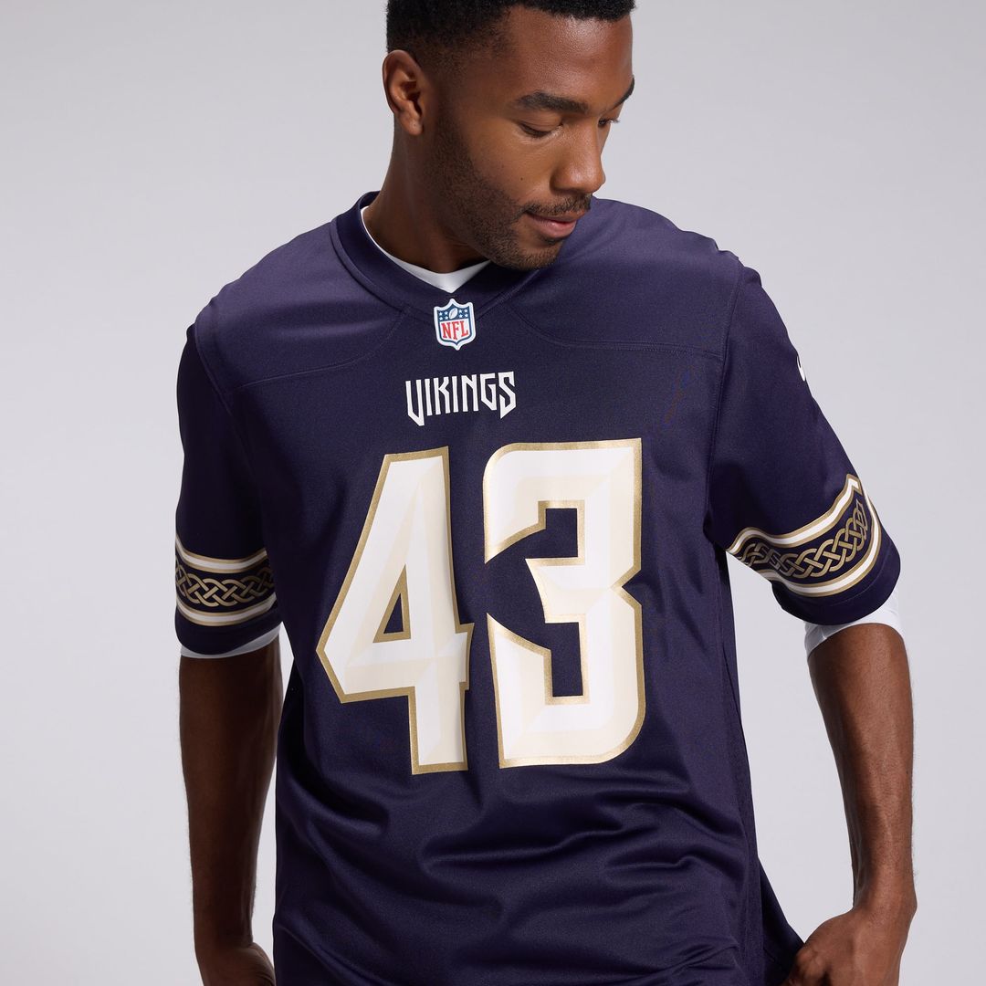 Andrew Van Ginkel Minnesota Vikings Purple 2026 Rivalries Collection Game Jersey