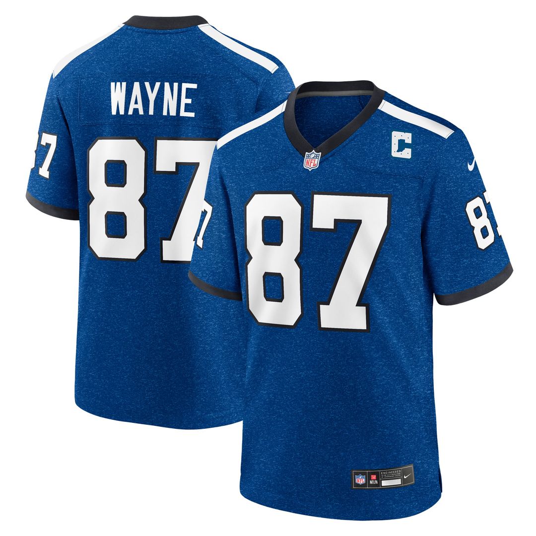 Reggie Wayne Indianapolis Colts Blue Retired Player Alternate Game Jersey