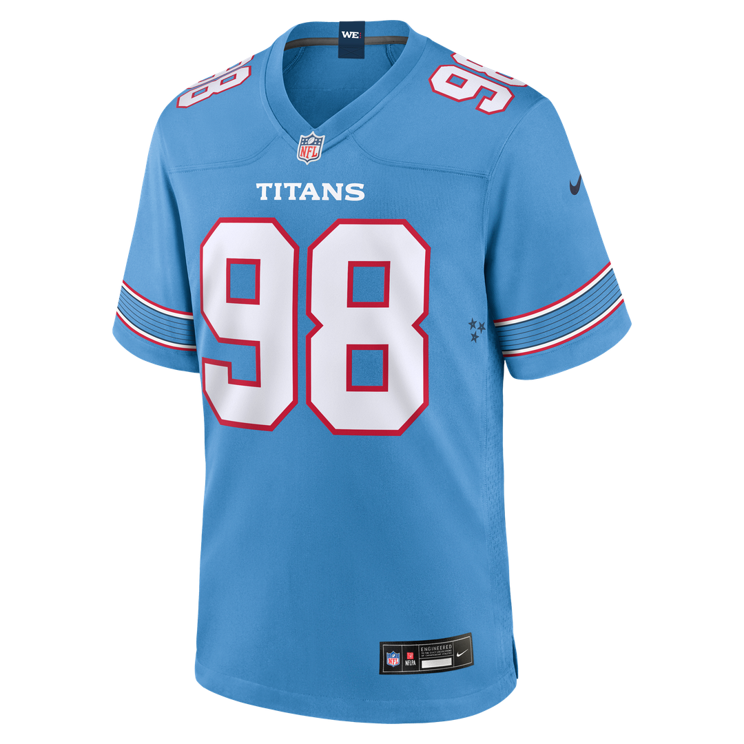 Jeffery Simmons Tennessee Titans Light Blue Game Jersey