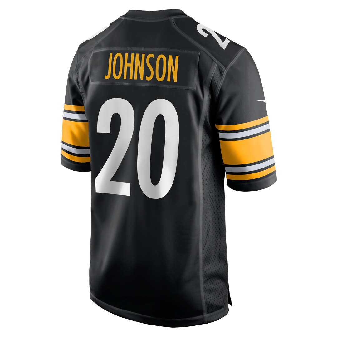 Kaleb Johnson Pittsburgh Steelers Black Team Game Jersey