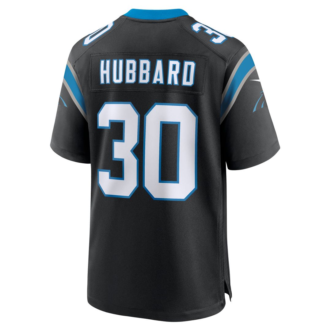 Chuba Hubbard Carolina Panthers Black Team Game Jersey