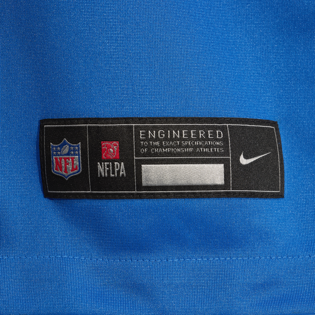 D.J. Reed Detroit Lions Blue Team Game Jersey