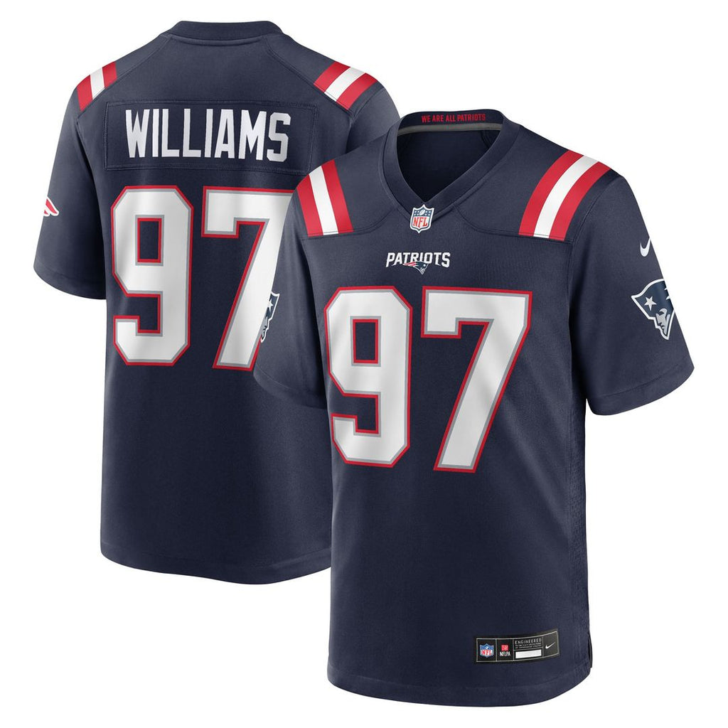 Milton Williams New England Patriots Navy Game Player Jersey