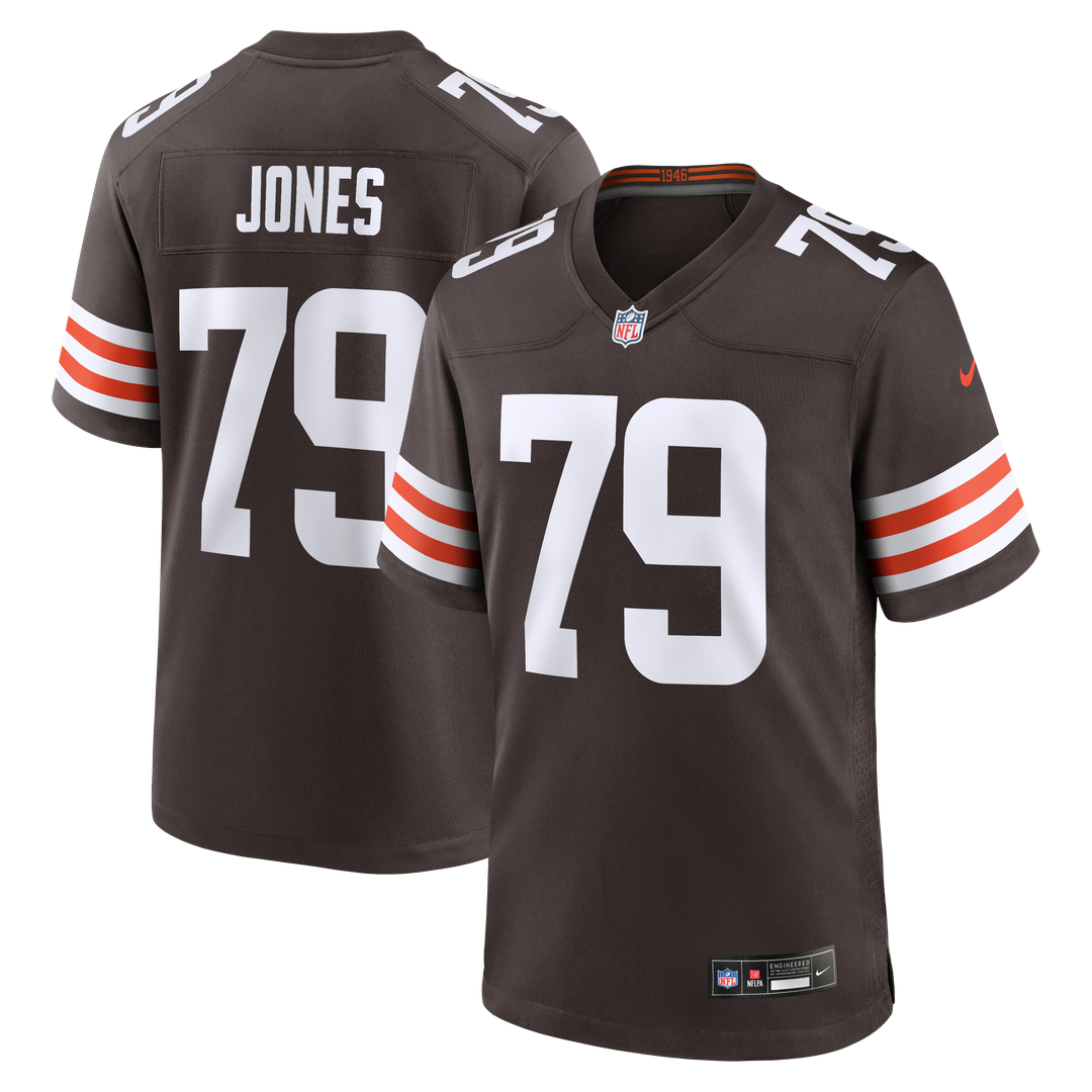 Dawand Jones Cleveland Browns Brown Team Game Jersey