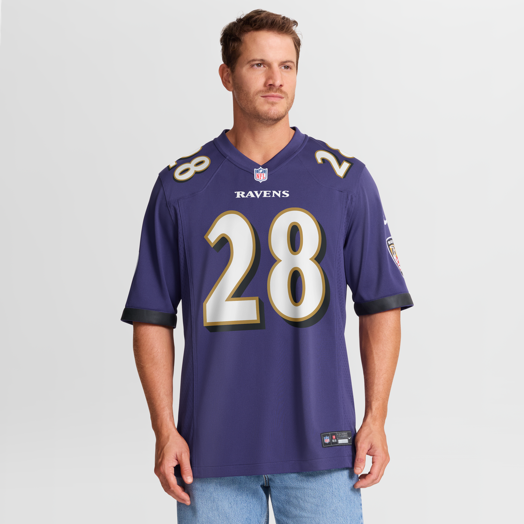 Taven Bryan Baltimore Ravens Purple Team Game Jersey
