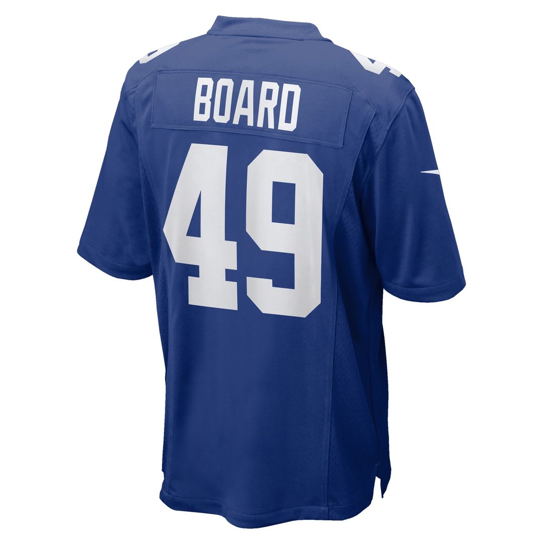 Chris Board New York Giants Royal Team Game Jersey