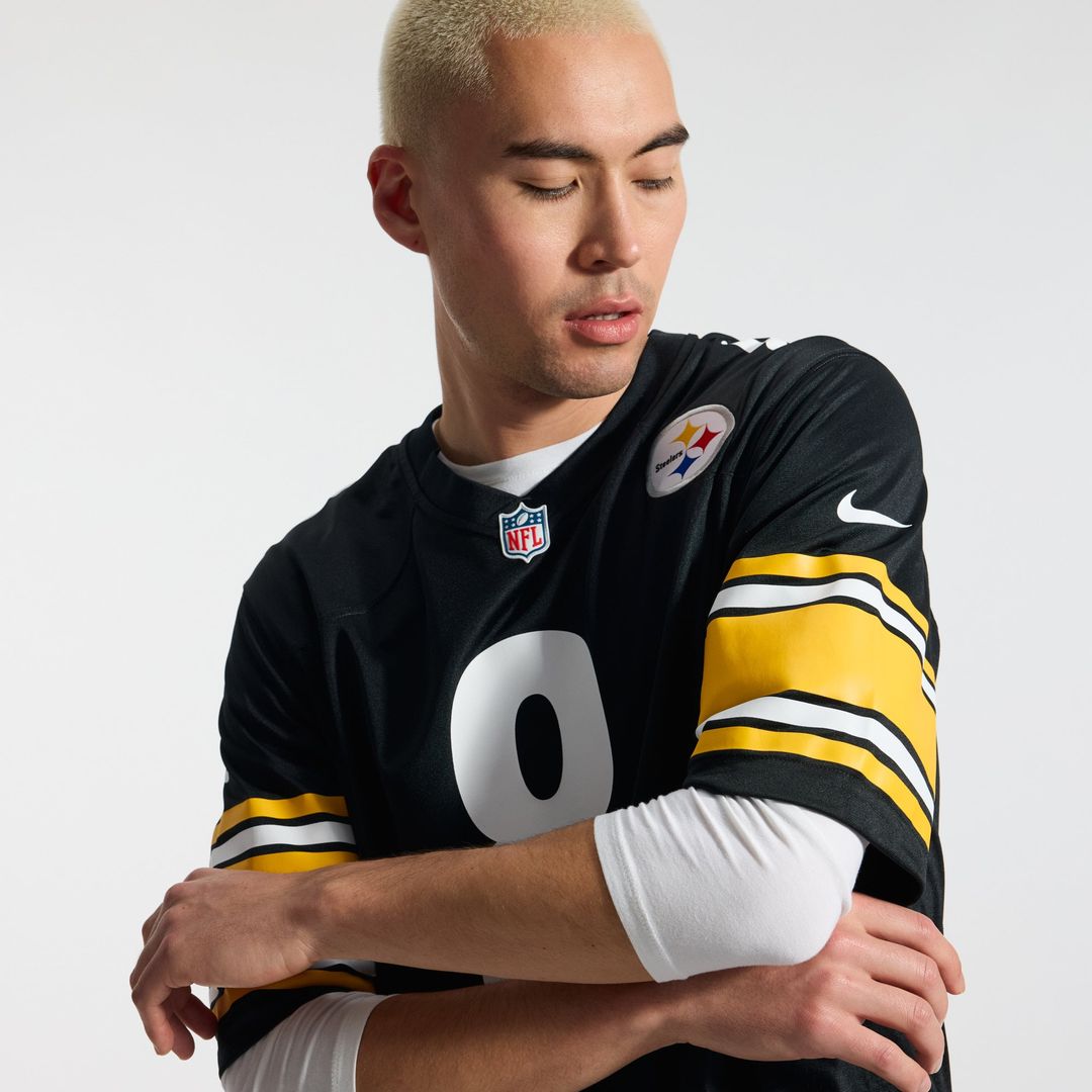 Aaron Rodgers Pittsburgh Steelers Gold Alternate 1933 Throwback Game Jersey