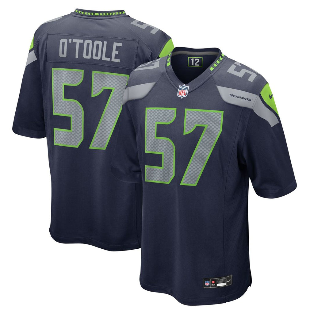 Connor O'Toole Seattle Seahawks College Navy Team Game Jersey