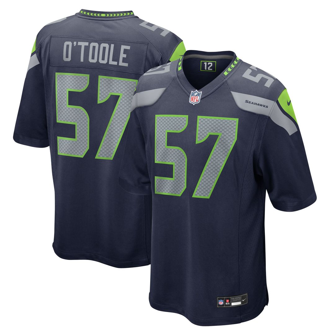 Connor O'Toole Seattle Seahawks College Navy Team Game Jersey