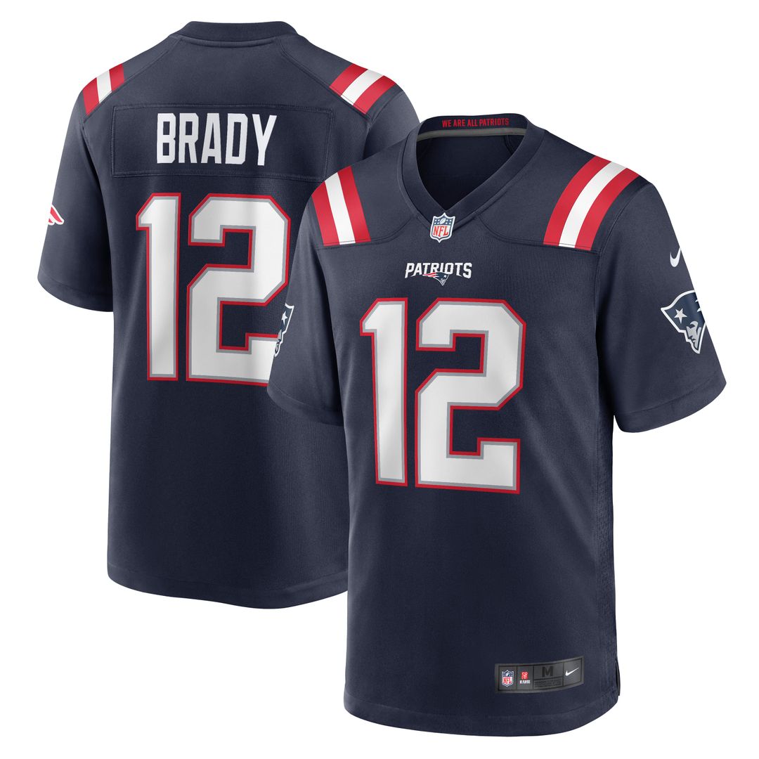 Tom Brady New England Patriots White Retired Game Jersey
