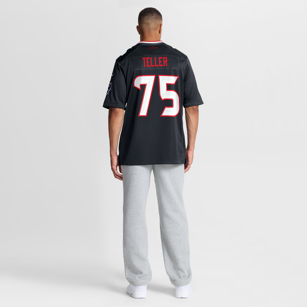 Wyatt Teller Houston Texans Navy Team Game Jersey
