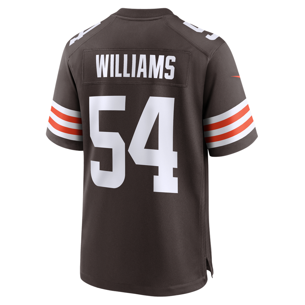 Sam Williams Cleveland Browns Brown Team Game Jersey
