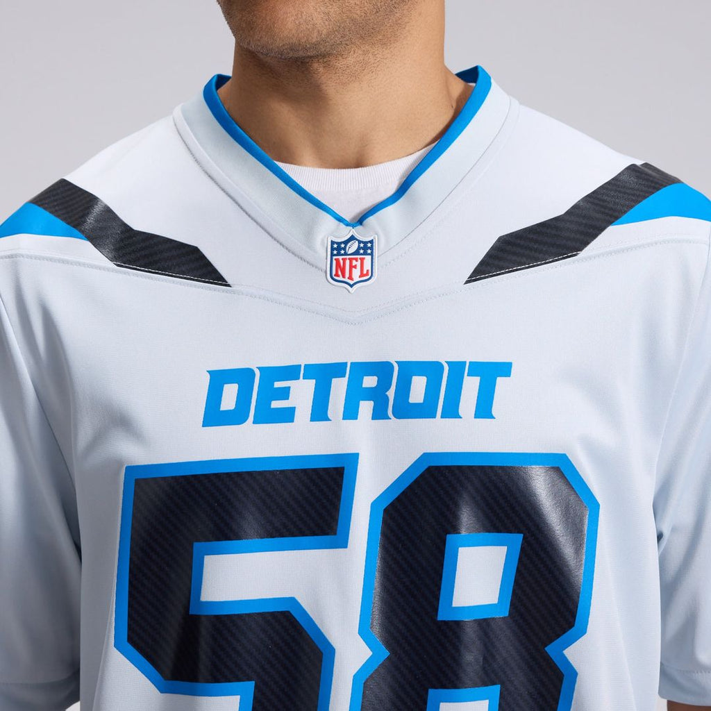 Penei Sewell Detroit Lions Silver 2026 Rivalries Collection Game Jersey