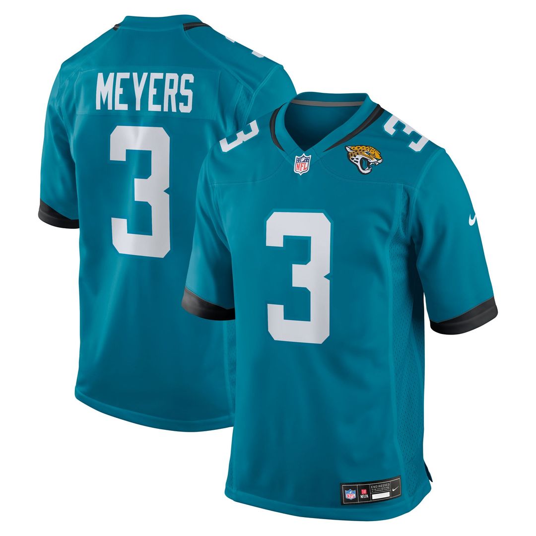 Jakobi Meyers Jacksonville Jaguars Teal Team Game Jersey