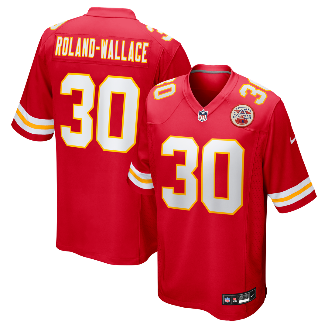 Chris Roland-Wallace Kansas City Chiefs Red Game Jersey
