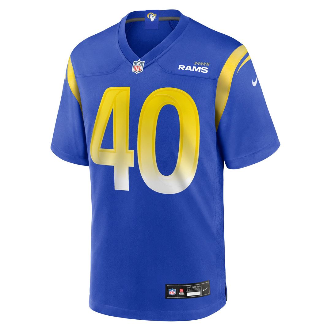 Jesse Luketa Los Angeles Rams Royal Team Game Jersey