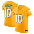 Justin Herbert Los Angeles Chargers Gold Alternate Vapor F.U.S.E. Elite Jersey