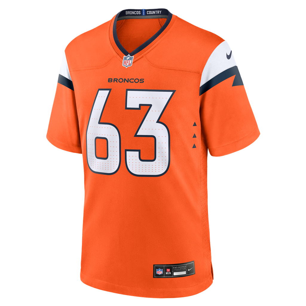 Alex Palczewski Denver Broncos Orange Team Game Jersey