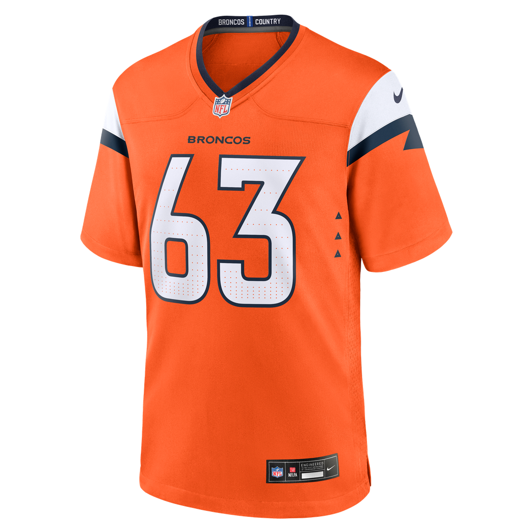 Alex Palczewski Denver Broncos Orange Team Game Jersey