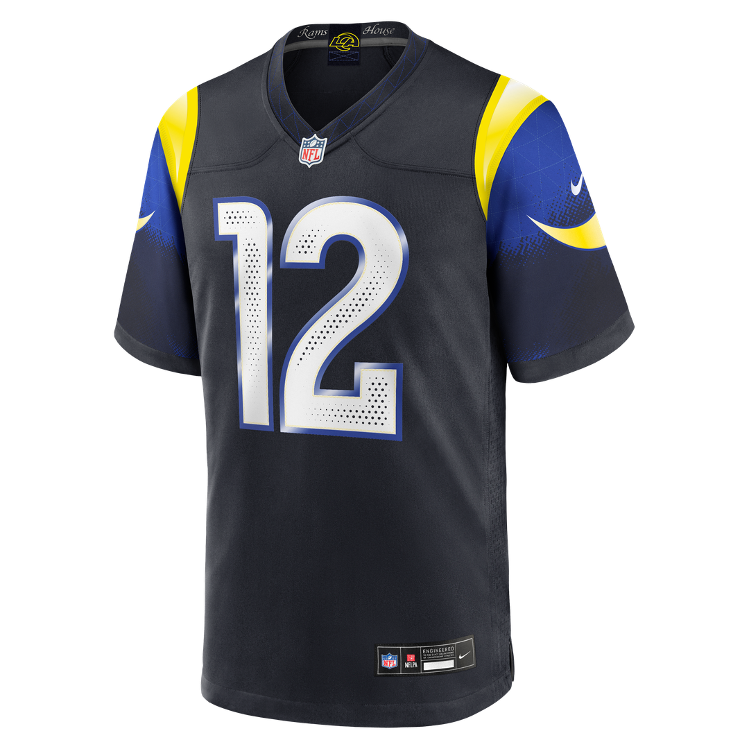 Puka Nacua Los Angeles Rams Dark Blue Rivalries Collection Game Jersey
