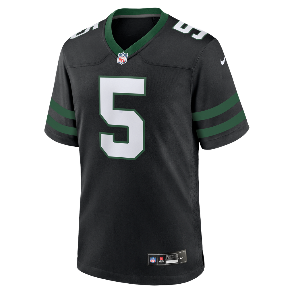 Garrett Wilson New York Jets Legacy Black Alternate Game Jersey